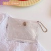3 Pcs Clear Womens Card Holder Wallet Small Coin Purse