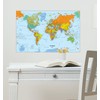 Wall Pops WallPops WPE1898 World Dry Erase Map Decal, Multicolor