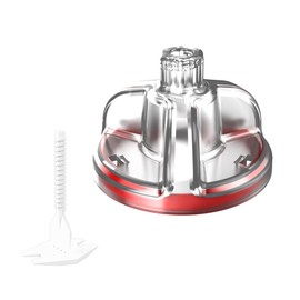 Goldblatt Tile Leveling System, 250pcs 1/16" Tile Spacers & 100pcs Free-Spin Reusable Caps with Anti-Shift Ring, Transparent Design, One-Handed Operation - for Floor, Wall Tile Installation