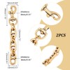 UNICRAFTALE 2 Piece Bag Extension Chain, 4.7 inches (12 cm),