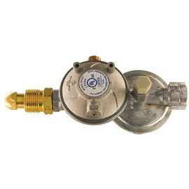Cavagna Group 52-A-490-0003 Dual Stage Regulator Type 524AS, Horizontal Vent, Overpressure Protection Device, Zamak