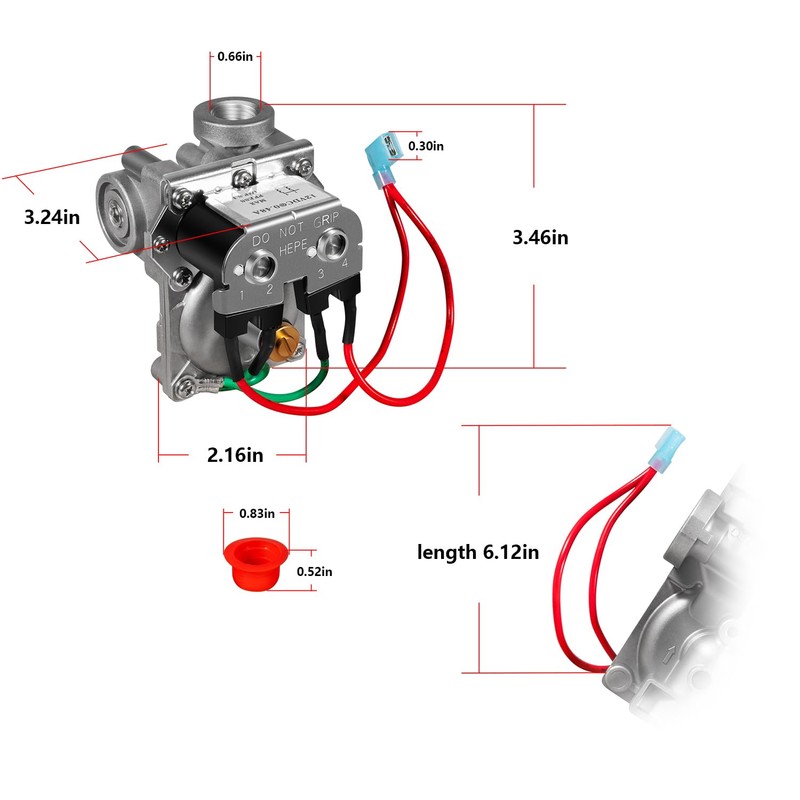 93844 For Atwood RV Water Heater Valve White Rogers Solenoid