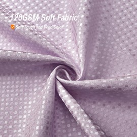 Gibelle Extra Long Shower Curtain 72 x 84, Tall Waffle Weave Textured Fabric Shower Curtain for Bathroom, Water Repellent, Machine Washable, Lavender