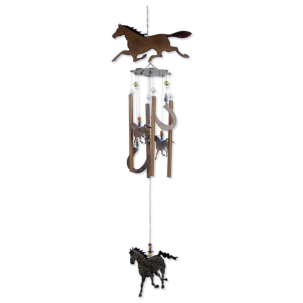 Sunset Vista Designs Horsing Around Horse Wind Chime, Large