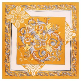 FAIRYGATE Silk Scarf Women's Silk Lightweight Silk Scarf Bandana Neckerchief Headscarf Elegant Scarf Gift for Women 91, 91016