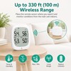 RUIKORING Wireless Indoor Outdoor Thermometer Hygrometer, 330 ft Sensor