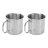 Outdoor Water Cup Foldable Handle Portable 304 Stainless Steel Mug