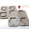 EUPNHY 2pcs Silicone Wax Sachet Molds Scented Wax Tablets Molds-Including