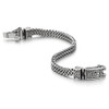 COOLSTEELANDBEYOND Mens Stainless Steel Franco Link Curb Chain Bracelet, Vintage