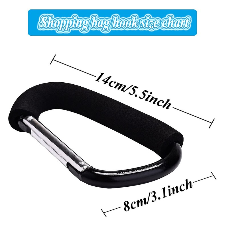 Stroller Hooks by Baby,Large Stroller Hooks for Mommy, 2 pcs