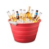 Final Touch Collapsible Silicone Beverage Bin (Red) (IB15-9)