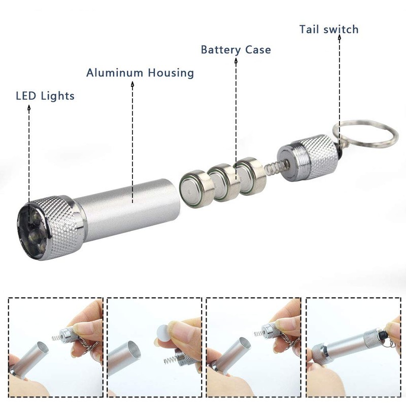 Bantoye 20 Packs Mini LED Flashlights, 2.7 Inch Pocket Flashlight