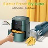 AZXILE Electric French Fry Cutter, Automatic Professional Potato Stainless Steel