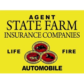 State Farm Insurance Company AGENT METAL SIGN: 9x12" & Ships Free