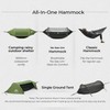 Rivenlo Camping Hammock Tent with Mosquito Net & RainFly, 3