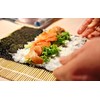 BambooMN Sushi Making Kit 1x Green 1x Natural Bamboo Rolling