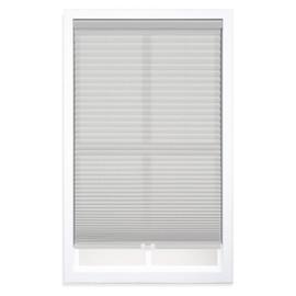DEZ FURNISHINGS Cordless 1.5" Light Filtering Cellular Shade, 22" W x 48" H, Gray Cloud