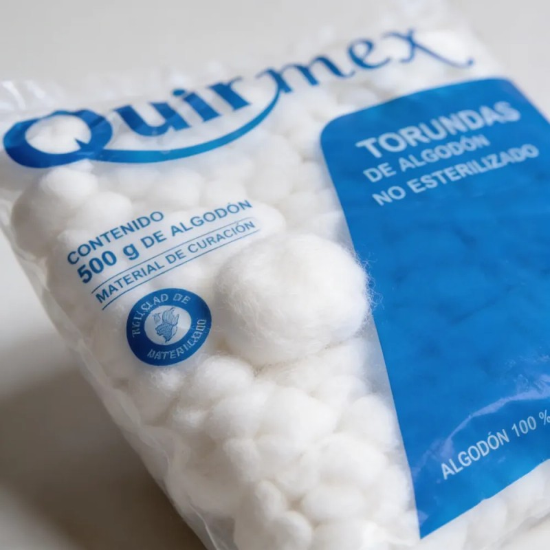 Torundas De Algodón Absorbente Quirmex 500g