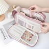 Travel Waterproof Makeup Bag,Portable Multi-Layer Large Capacity Makeup Pouch with