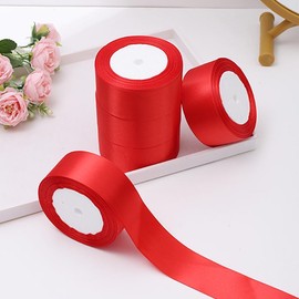 Solid Color Decorative Ribbon (5 Rolls), Diy Decorative Ribbon, Decorative Ribbon for Wedding Party Cake Gift Box Packaging, Gift Ideas & Wrapping Supplies for Elegant Gift Box, Party Gift Packs, Gift Decoration:_Multicolor1_5 Rolls