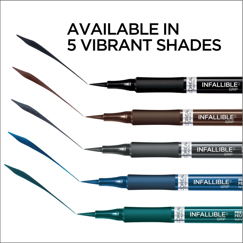 L'Oreal Paris Cosmetics Makeup Infallible Grip Precision Felt Eyeliner, Smudge