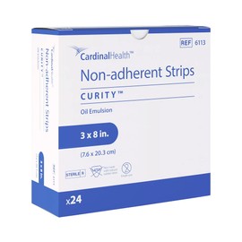 Curity™ Non-Adhering Oil Emulsion Dressing, 3 x 8IN, Case of 144
