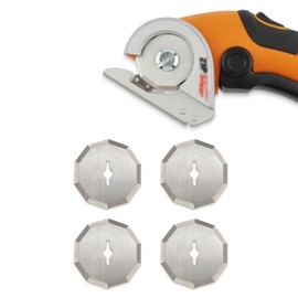 4 Pcs Replacement Rotary Blades Compatible with Worx WX2300 Zipsnip RC2600K,RC2601, RC2602, WX080L, WX082L Model Cutter Blade,New Life for the dull 1-1/2" WA2300 4V ZipSnip Cordless Scissors