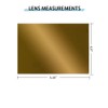 KRT Distributions Large Welding Lens 4.5" x 5.25" Gold Coated