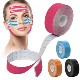 Colorich Pack of 4 Face Lifting Tape Wrinkles Face Tightening, Face Tape Lifting Face, Double Chin Tightener, Face Tape Against Wrinkles for Firming and Skin