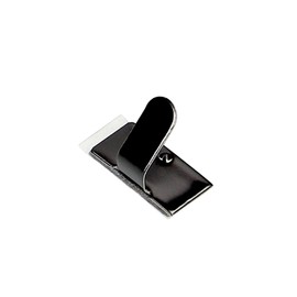 Amon 3420 Stainless Steel Cable Holder Mini, 0.6 x 0.3 inch (15.5 x 8.0 mm), Pack of 15, Black