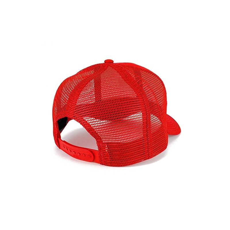 Armycrew Republican Elephant Patch Structured Trucker Mesh Cap - RED