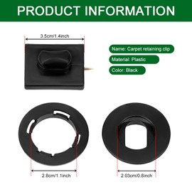 QZTYTY 4PCS Car Carpet Fixing Clips, Automotive Clips, Interior Floor Mat Safety Non-Slip Fasteners Accessories, Auto Interior Accessories Multipurpose Car Mat Fixing Buckles for Sedan Truck SUV