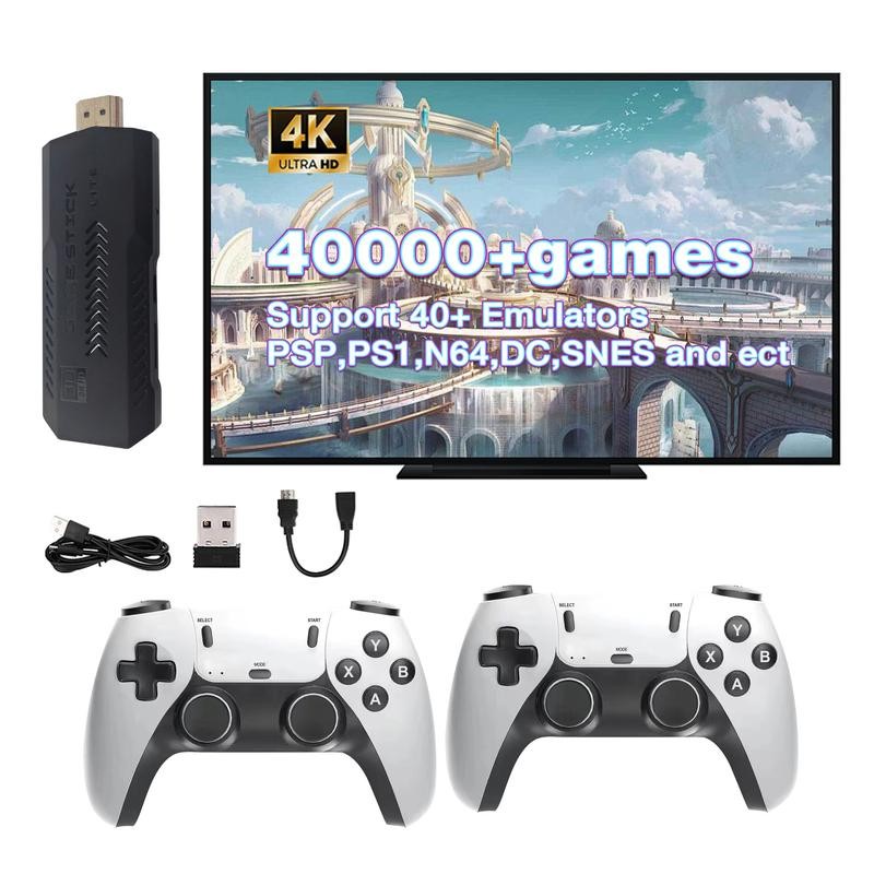 【40000+ Games Retro Gaming】Wireless Retro Console. 4K HDMI. Retro Game
