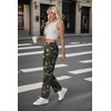 Lepunuo Camo Cargo Pants for Women High Waisted Wide Leg