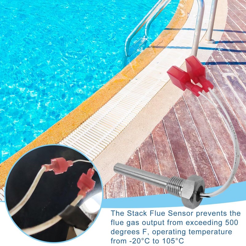 Vicue New 42002-0024S Stack Flue Sensor for Pentair Sta-Rite MasterTemp