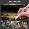 Aninako Gold Pen, 2 Kinds of Tips, Silver, Silver Marker,