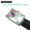 BRINGSMART DC 12V 80rpm DC Worm Gear Motor 15kg.cm Self-Locking