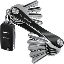 KeySmart - Compact Key Holder and Keychain Organizer (w/Expansion Pack-14 Keys, Quick Disconnect and Bottle Opener)