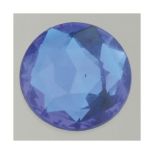 Efco Decorative Stone Acrylic Facet Set Round ø 10/12 / 14/18 / 25 mm 30/10 / 10/1 / 1 pcs. Blue, 20x10x2 cm