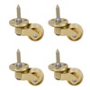Semetall Solid Brass Swivel Caster, 1" Stem Caster Replacement for