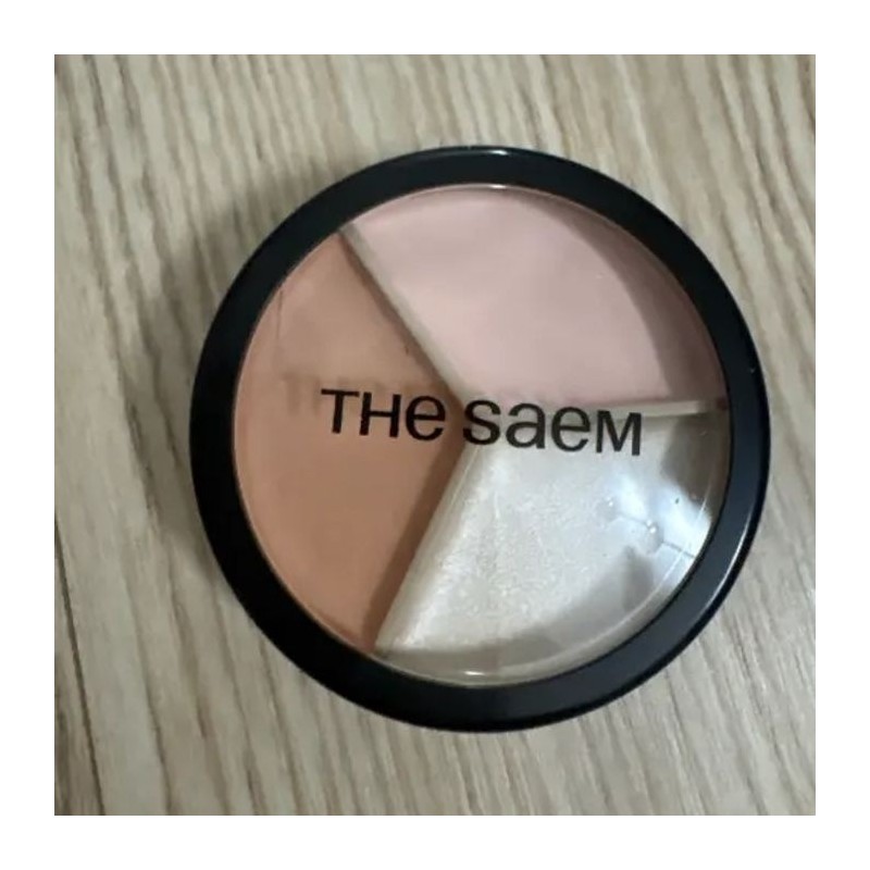The Saem Cover Perfection Triple Pot Concealer 6colors Blue Beige