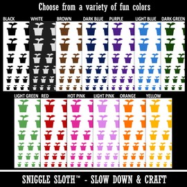 Plant Sprout Gardening Solid Temporary Tattoo Water Resistant Fake Body Art Set Collection - Light Pink (One Sheet)