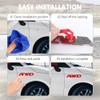 3D AWD Car Emblems and Badges with Adhesive,Premium Exterior Metal