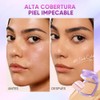 Base de Maquillaje Cremosa Matte, Alta Cobertura, Larga Duración 12H,