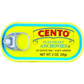 Cento Flat Fillet Anchovies, 2 Ounce Tins (Pack of 25)