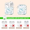 Compatiable with Airpod 1&2 Case,Hard Protective Shell with Keychain, Stylish