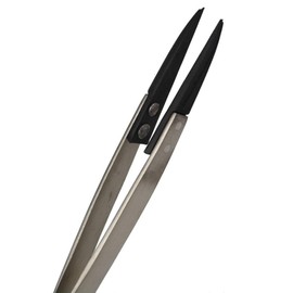 Fiber Tip Non-Magnetic Tweezers for Beads & Gemstones Non- Marring Fine Tip 130 mm Jewelry Repair Tool