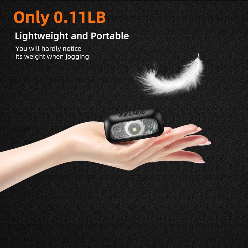 SuperFire Rechargeable Headlamp with Motion Sensor & Red Light, 350