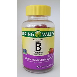 Spring Valley B Complex Supplement Energy Metabolism Support, 70 Vegetarian Gummies