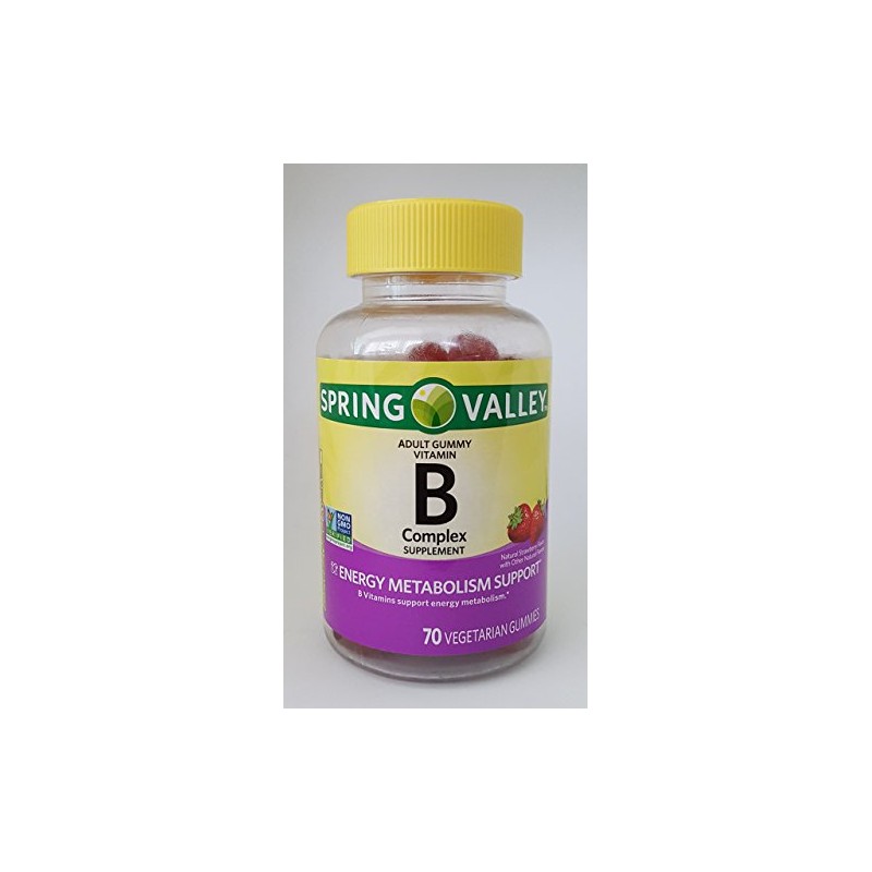 Spring Valley B Complex Supplement Energy Metabolism Support, 70 Vegetarian